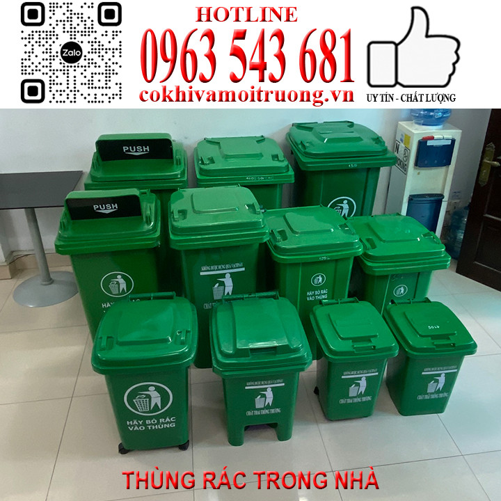 Vẽ thùng rác nhỏ gọn trong nhà, minh họa giải pháp quản lý rác thải sinh hoạt hiệu quả.