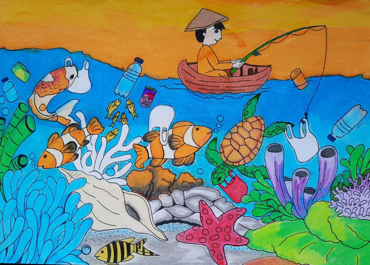 Vẽ tranh bảo vệ môi trường dễ vẽ