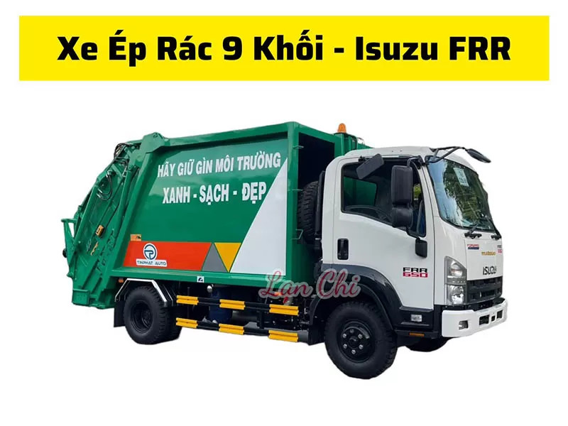 Xe ép rác Isuzu FRR 9 khối mới nhất, thể hiện sự đa dạng lựa chọn cho doanh nghiệp