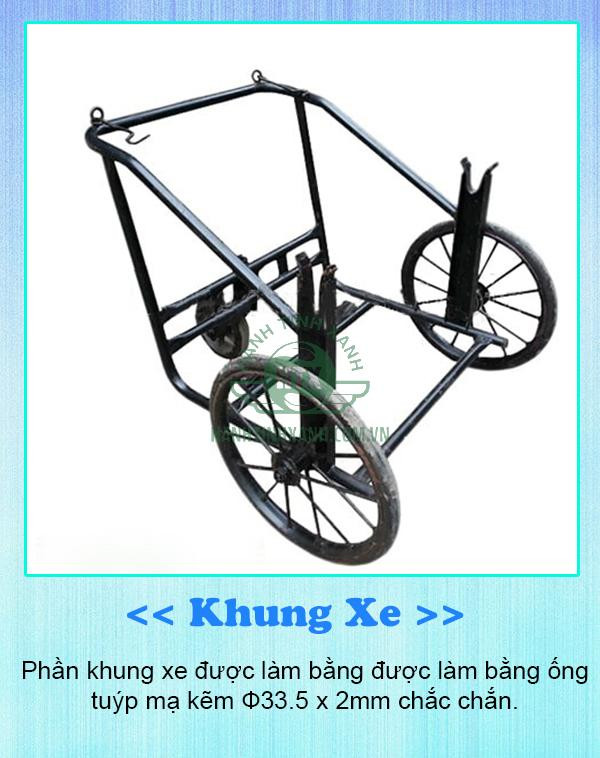 Xe gom rác 500l vận hành ở khu vực nông thôn