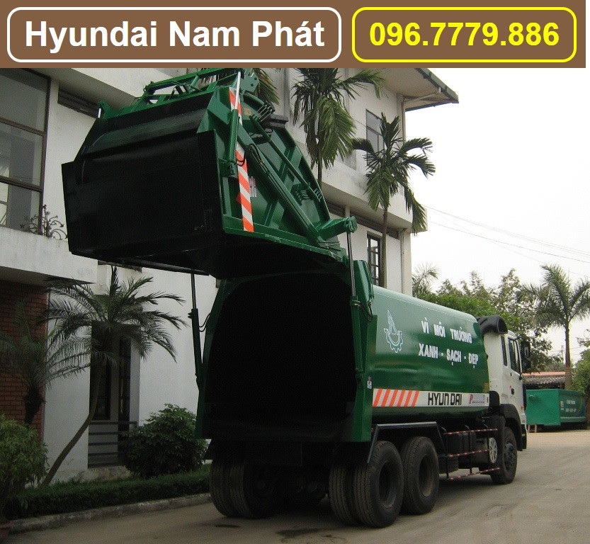 Xe tải chở rác Hyundai HD260 22 khối mạnh mẽ