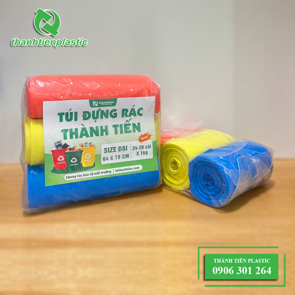 Xưởng Thành Tiến Plastic chuyên sản xuất túi đựng rác 3 màu thân thiện môi trường