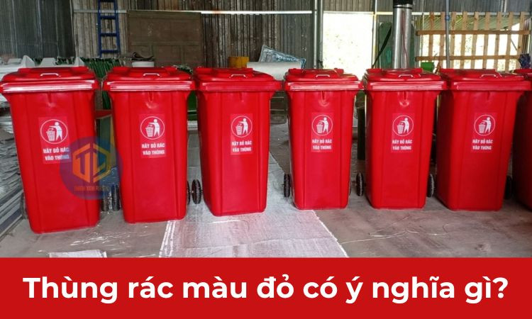 Ý nghĩa của thùng rác màu đỏ trong hệ thống phân loại chất thải hữu cơ