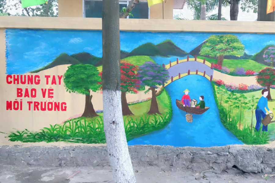 Ý tưởng vẽ tranh bảo vệ môi trường nước khỏi ô nhiễm rác thải